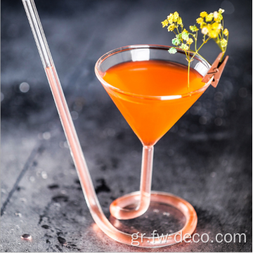 Creative Spiral Straw Molecular Cocktail Glass με πάρτι